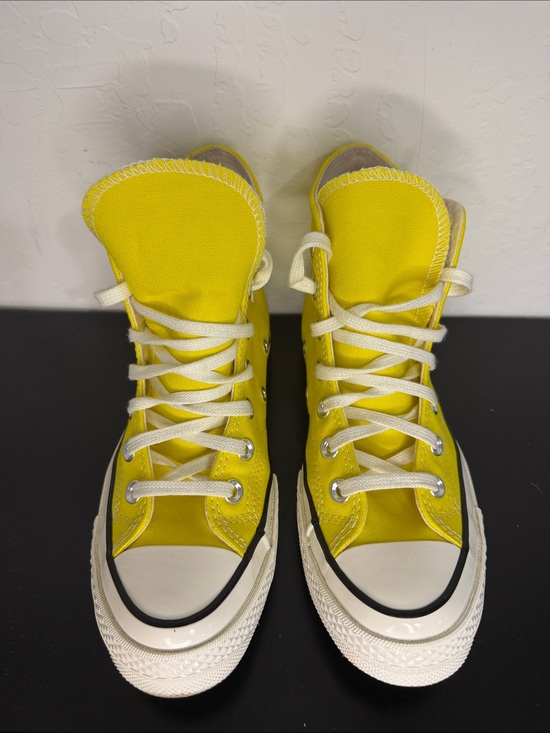 Converse Shoes - Converse Adult Yellow High Top Canvas Sneakers Men’s Sz 5 Women’s Sz 7
